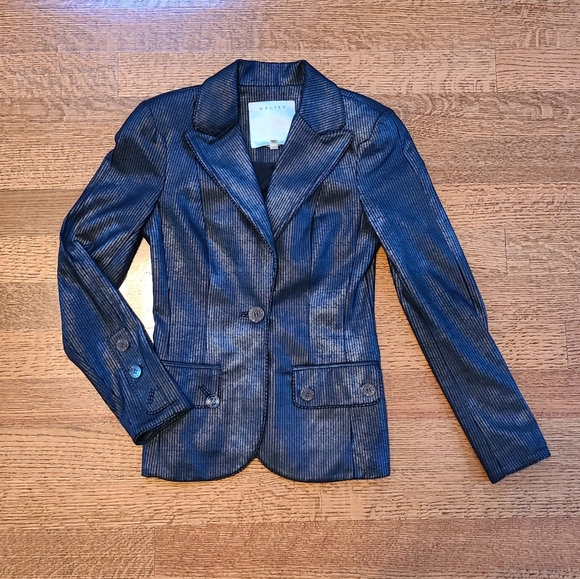 Walter Black Vegan Leather Jacket/ Blazer, S2z 0 (Hot!!!) - Picture 4 of 16